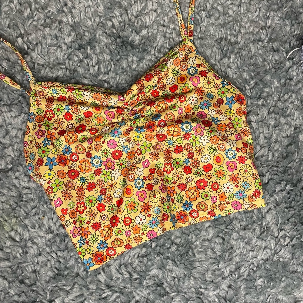 Shein Teen floral tank top